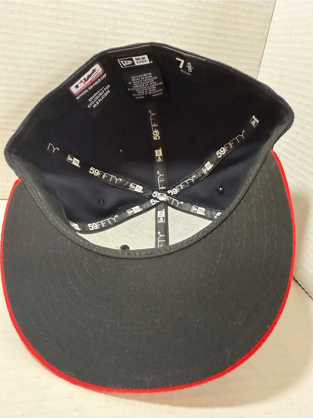 Atlanta Braves On Field Hat  7 5/8 New Era 59Fifty On-Field 2tone